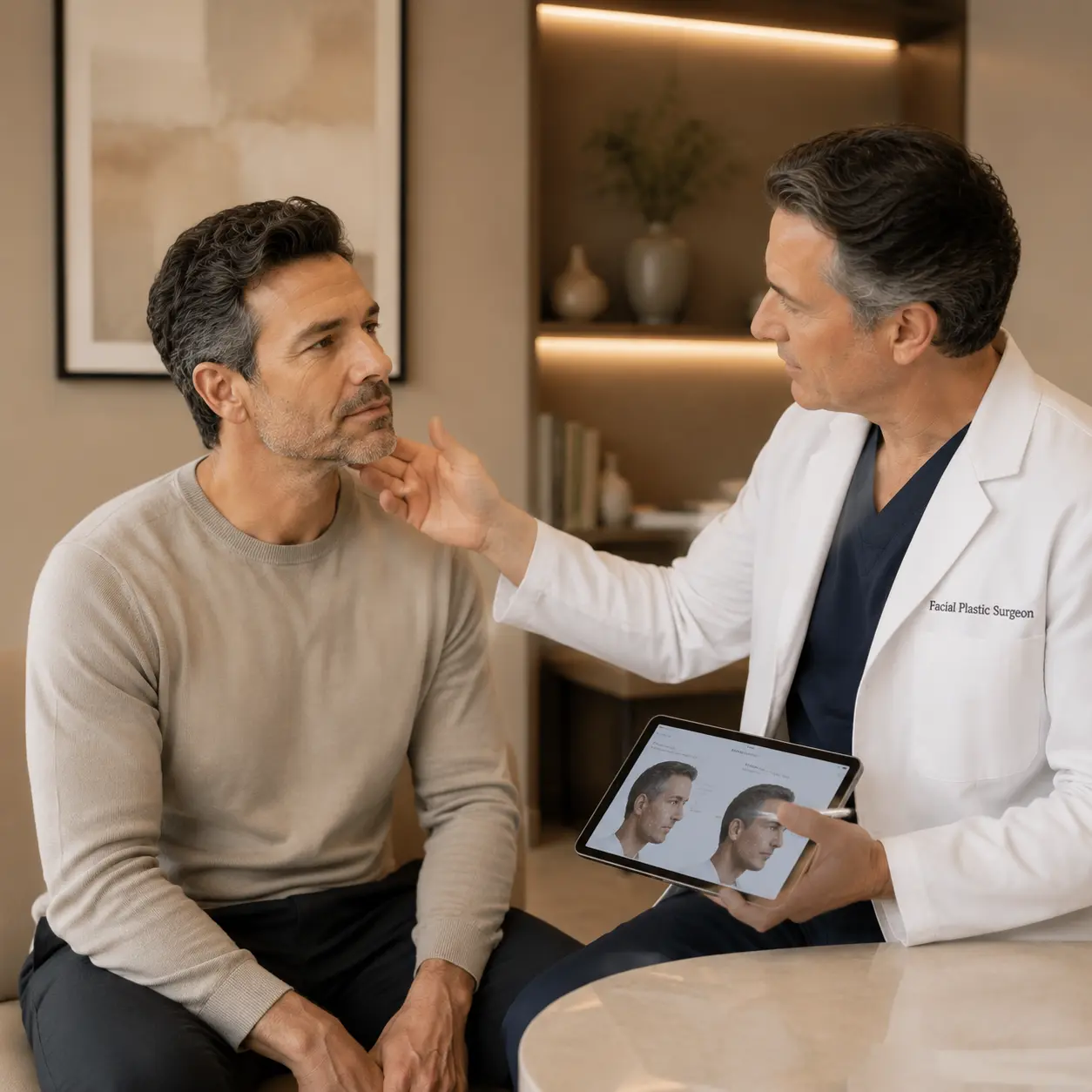 Who is a Candidate for Male Facelift or Neck Lift?